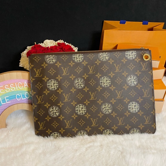 🎀Louis Vuitton Limited Edition Monogram Collaboration Rope Pochette Voyage - Picture 6 of 16